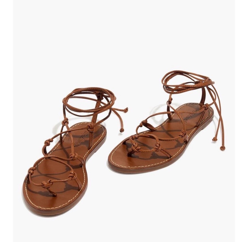 Madewell gladiator leather sandals - English saddie